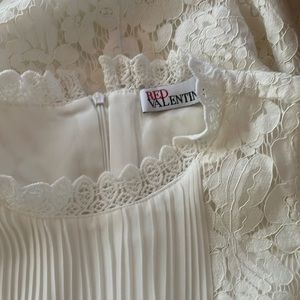 RED Valentino White Lace Dress in S